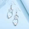 Shuxin Sterling Silver Drop Earrings for Women, Hypoallergenic Dangly Earrings