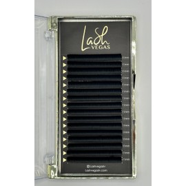 Lash Vegas Easy Fans 0.03 Mega Volume Eyelash Extension D Curl (15mm) – Long Lasting Lash Extensions for Professional Use - 16 Rows