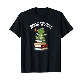 Womens Funny Book Wyrm Cute Kawaii Book Dragon Lover T-Shirt