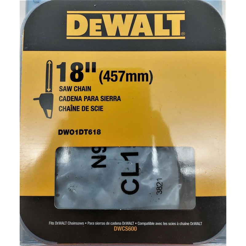 DEWALT DWO1DT618 18" REPLACMENT CHAIN FOR THE DWCS600