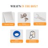 LIVOREST Square Rainfall Shower Head - 8 inch Large, Overhead