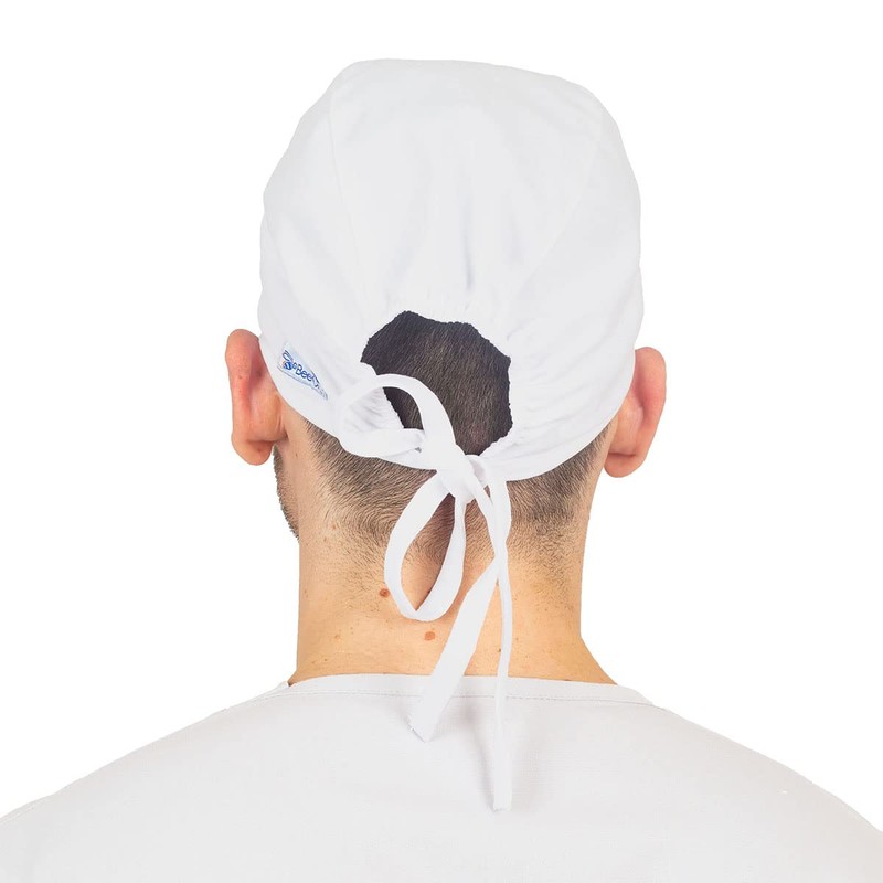 BEE ON Gorro médico Color Blanco para Mujer y Hombre