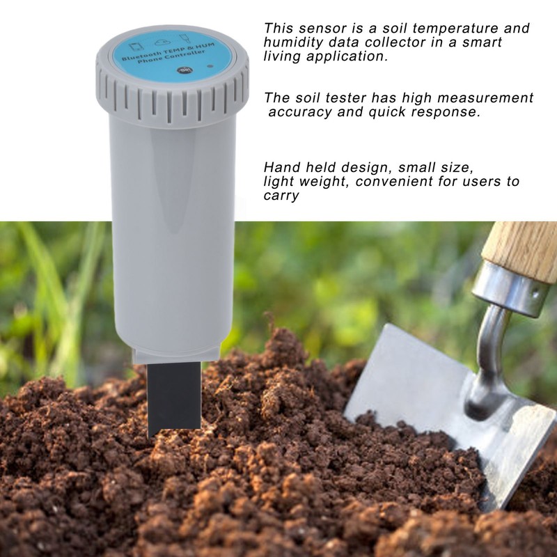 Soil Tester Bluetooth Soil Moisture Temperature Tester for Plant Care