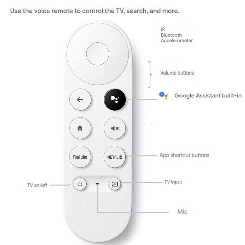 1Sale and Sell New Replaced Voice Remote Control For Chromecast