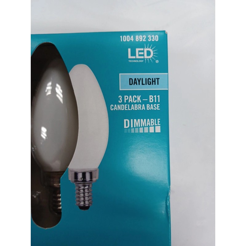 EcoSmart 60-Watt Equivalent B11 Dimmable Frosted Glass LED Bulb Daylight
