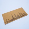 New York White (with Gold Shimmer effect) Travel Ticket and
