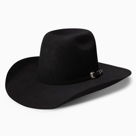 RESISTOL Kid's 2X Pay Window 4" Brim Pre-Creased Cowboy Hat Black