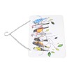 Birds On A Wire Ornament Glass Window Panel Suncatcher Hangings