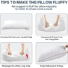GOHOME Queen Size Pillow Set of 2 - Fluffy Down