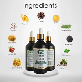 Aceite Para El Crecimiento Del Cabello Seddy Con Cafeína, Ro