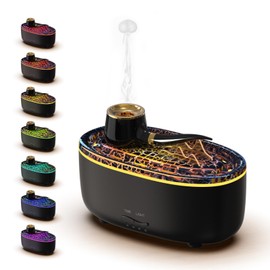 Cannon Humidifier, Cannon Diffuser with 7-Color LED Light and Timer, 2 Spray Modes Vapor Cannon Humidifier, 280ML Cannon Humidifiers for Bedroom (Cannon Humidifier-White)