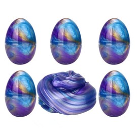 Anditoy 5 Pack Slime Eggs Stress Relief Toys for Kids Boys Girls Christmas Stocking Stuffers Gifts Party Favors (Blue+Purple+Gold)