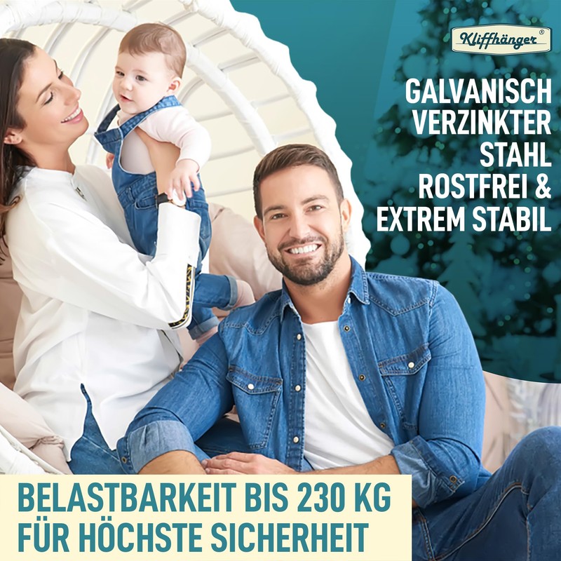 KLIFFHÄNGER Extension Chain for Hanging Chair, Hammock Chair and Hammock