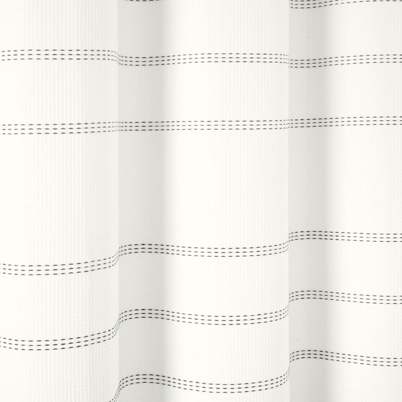 Lush Decor Modern Galaxy Waffle Woven Cotton Shower Curtain Single