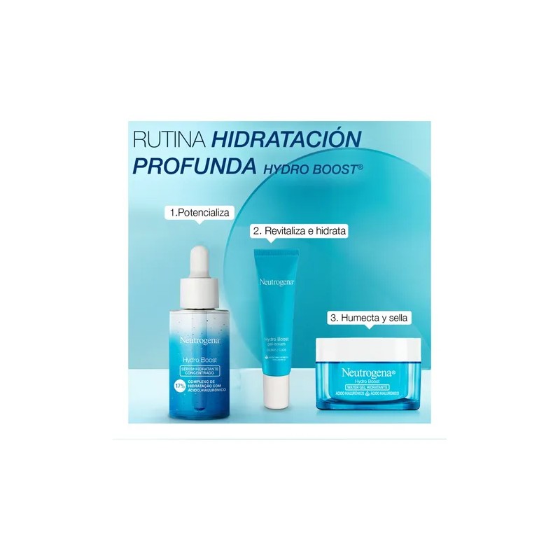 Pack Rutina Facial Hydro Boost Hidratante, Serum Y Crema De