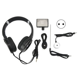 Underground Water Leak Detector, Water Pipe Leak Detector, Improved High-Strength Sound Amplifier with Headset for Construction Site Construction, AC100-240 V, Water Leak Detector (EU Plug), Water