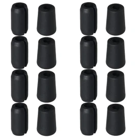 24 Sets Kitchen Sink Rack Feet Sink Protector with Bumpers Sink Replacement Feet for Kitchen Sink Grid Table Covers Socks Plugs Cover Furniture Leveling Feet Furniture Legs, Black