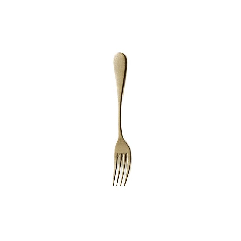 Takakuwa Metal Standard Dessert Fork, Antique Gold, Size: Approx. W18.3