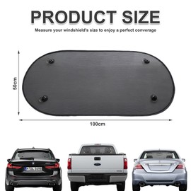 Rear Window Sun Shade,Car Window Shade for Baby,Mesh,Uv Protection,Quick Installation with Suction Cup,Universal Car Accessories Suitable for Most Models (40x20 Inches)
