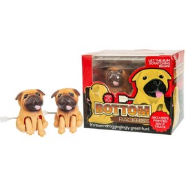 Funtime Gifts Clockwork Bottom Racing Pugs