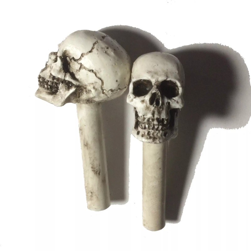 BawdyPartz American Made Hot Rat Skull Door Lock Knobs shift