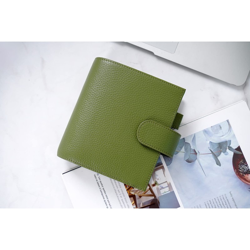 Moterm Pocket Luxe Rings Planner - Genuine Leather Binder Organizer