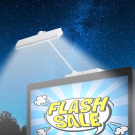 Einsamk Solar Sign Lights Outdoor, 210led 3699 Lumen Solar Sign Light, 8000mAh Billboard Lighting for Bussiness, Real Estate, Shop, Bus Stop, HOA, Highway Signs, Commercial (White)