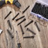 ORTAVA Hexagon Wood Screws (10, Black, M6 x 75)