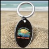 White Fang AZ364 Keychain, Surfing, Retro Design, Gift, Accessory, Men's,