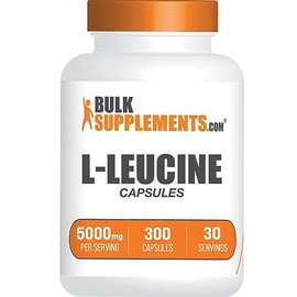 BulkSupplements- .com Cpsulas de LLeucina Suplementos de Leucina, Leucina 5000mg Suplemento de Aminocidos, Sin Gluten,                                