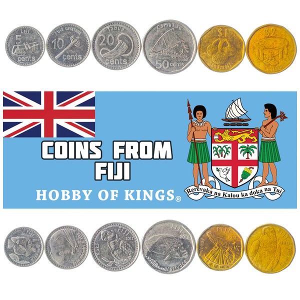 HOBBY OF KINGS 6 Coins from Fiji | Fijian Coin