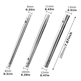 YCSONLY 6 Pcs Box Spanner Set with TommyBar, 8-13mm Metric Tap Spanner Set,Tubular Box Spanner Suitable for Loosening or Tightening Nuts and Bolts in Arrow Grooves