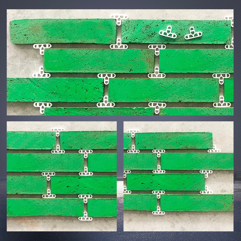 1000pcs 3/8 inch Tile Brick Leveling Clips 10mm Thin Red