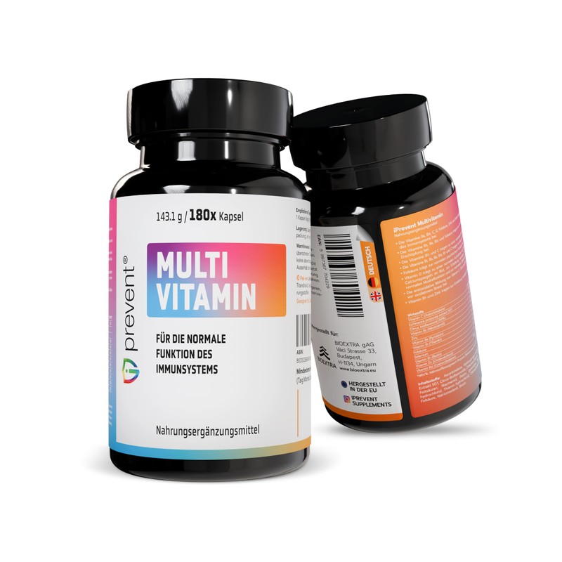 Iprevent - Multivitamin - 180 Capsules - 6 Months Supply