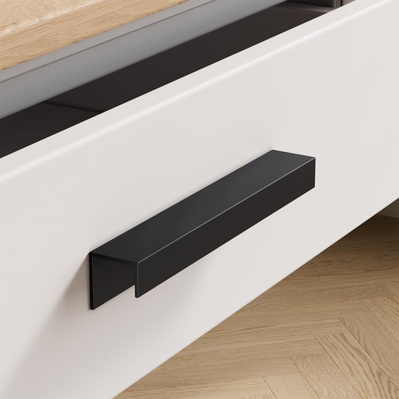 Peaha 10 Pack Self Adhesive Cabinet pulls 5 inch Black