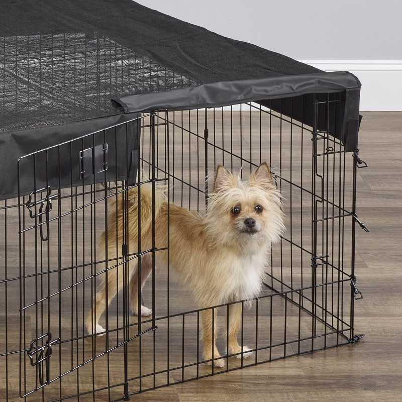 MidWest Homes For Pets Square Exercise Pen Fabric Mesh Top