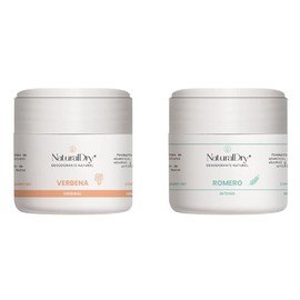 NaturalDry - Pack Desodorante Verbena  Romero Intense - Sin Aluminio - Sin Parabenos - No Obstruye los poros - Hidrata Tu Piel - Elimina el Mal Olor  