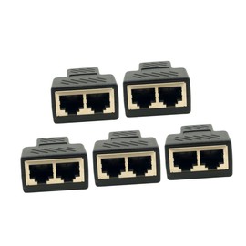LABRIMP 1set Ethernet Splitter Connectors to Port Network Coupler Easy to Use Network Adapter for Connecting Cables Practical Ethernet Accessories for 5pcs