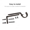 Curtain Rod Brackets Heavy Duty Drapery Hardware Adjustable Rod Holders