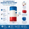 12V Submersible Bilge Pump for Boats – Compact Marine Water