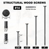 FMhotu 2-7/8 Inch Heavy-Duty Outdoor Wood Screws Assortment Fastener Kit,