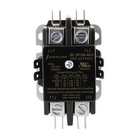 Shopcorp 2 Pole Contactor 120v Coil Definite Purpose Magnetic 40 amp AC Contactor - 110/120VAC Coil, Motor Load 40a, HVAC Contactor, a/c Contactor, Refrigeration, Lighting & Heat Pump. UL Listed