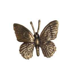 Leadigol Solid Pure Brass Mini Butterfly Figurine,Collection Handmade Butterfly Figurines Personality Pure Copper Desktop Ornament