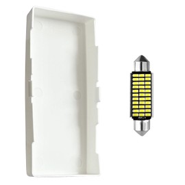 Interior Dome Light Lens Cover/LED with LED White Blubs Compatible With GMC Chevy S10 Sonoma 1991-2003# OEM Replacement for 336201