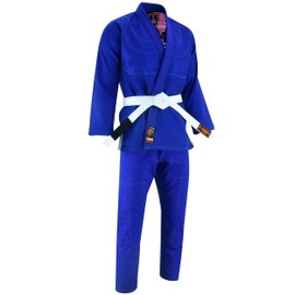 JAGUAR PRO GEAR – Rattle Snake Inner Sublimated Pro Brazilian Jiu Jitsu BJJ Kimono Gi Uniform Unisex - Belt Included (Blue, A-3)