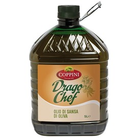 Coppini Coppini Drago Chef Pomace Olive Oil Bundle - Refind Olive Pomace Oil with Extra Virgin Olive Oil - Light, Smooth, and Versatile for Cooking & Deep-Frying - Affordable & Gluten-Free (Available in 3L & 1L).(5 Liter)