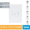 iGOTO PB519-B Placa con botón para timbre, Color blanco