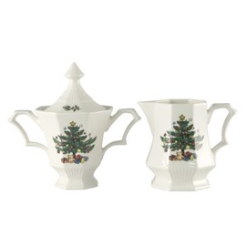 Nikko Christmastime Covered Sugar and Creamer