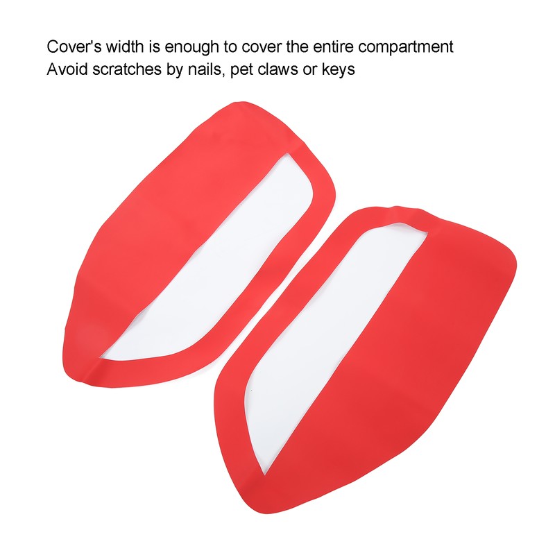 2pcs Front Door Panel Insert Card Cover Left Right Microfiber