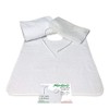 Adulto Romolo Bib with Wash Bag Plain White Pack of